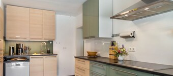 Apartamento 'Der Flusshof, Scheunenwohnung' con terraza compartida, jardín compartido y Wi-Fi