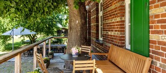 Ferienhaus 'Der Flusshof, Ferienhaus' mit gemeinsamer Terrasse, gemeinsamem Garten und Wi-Fi