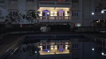 Front of property – evening/night
