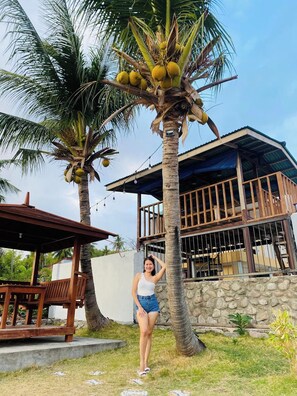 Vue sur la plage ou lâocĂ©an
