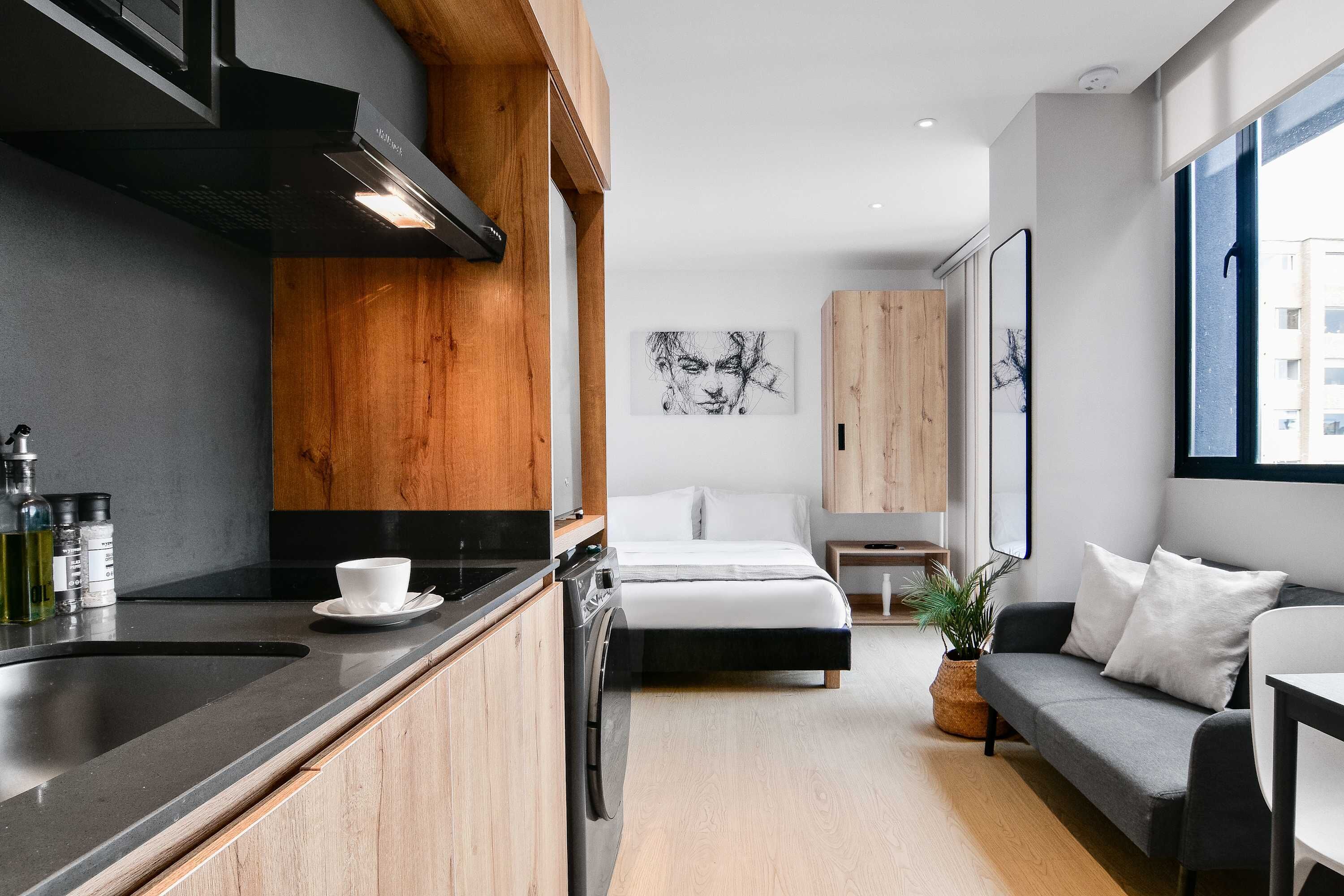 1 室のベッドルーム、デスク、アイロン / アイロン台、WiFi