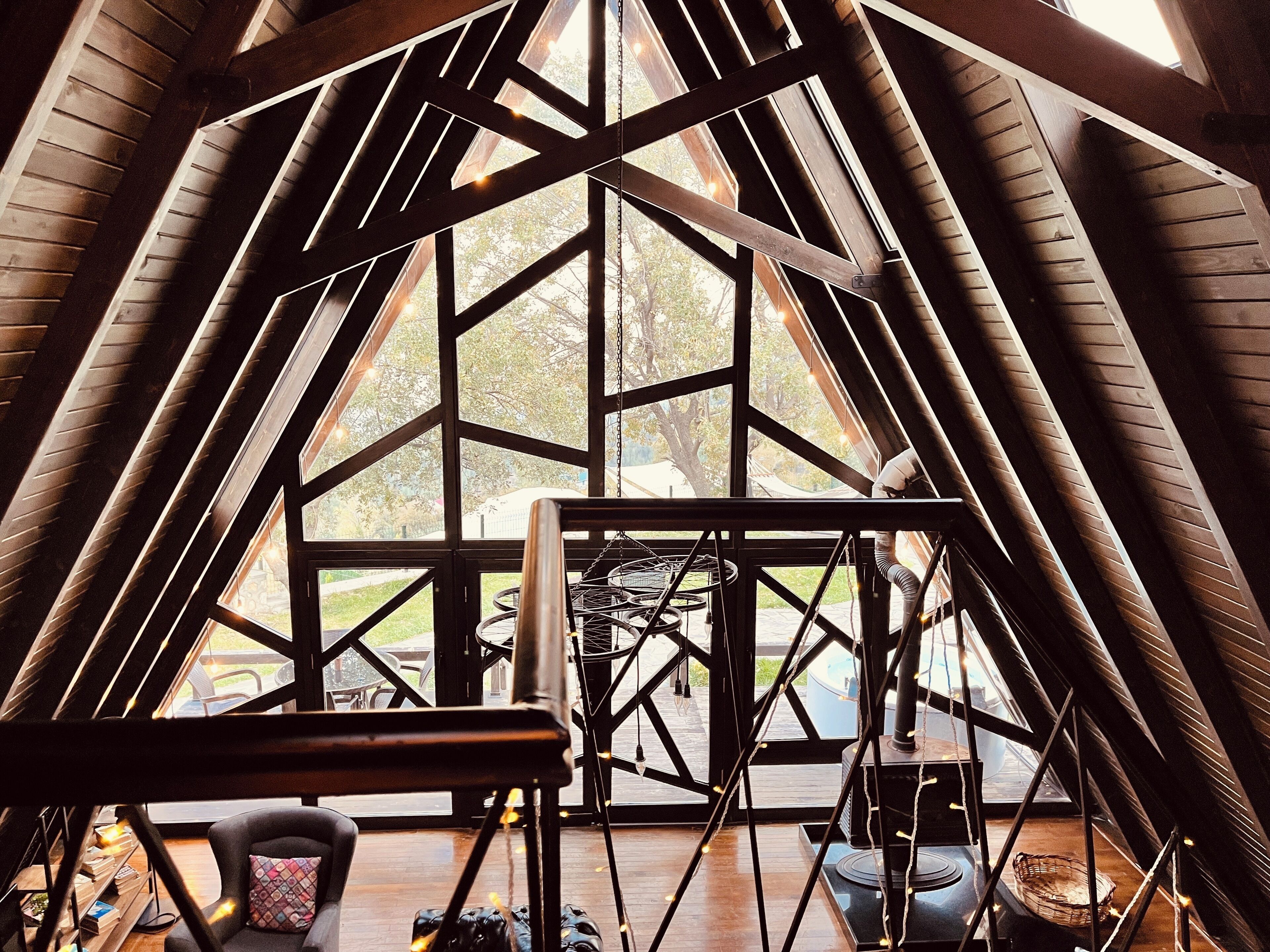 Premium Bungalow, Private Pool, Mountain View | Living area | 43-inch LCD TV with digital channels, fireplace, Netflix