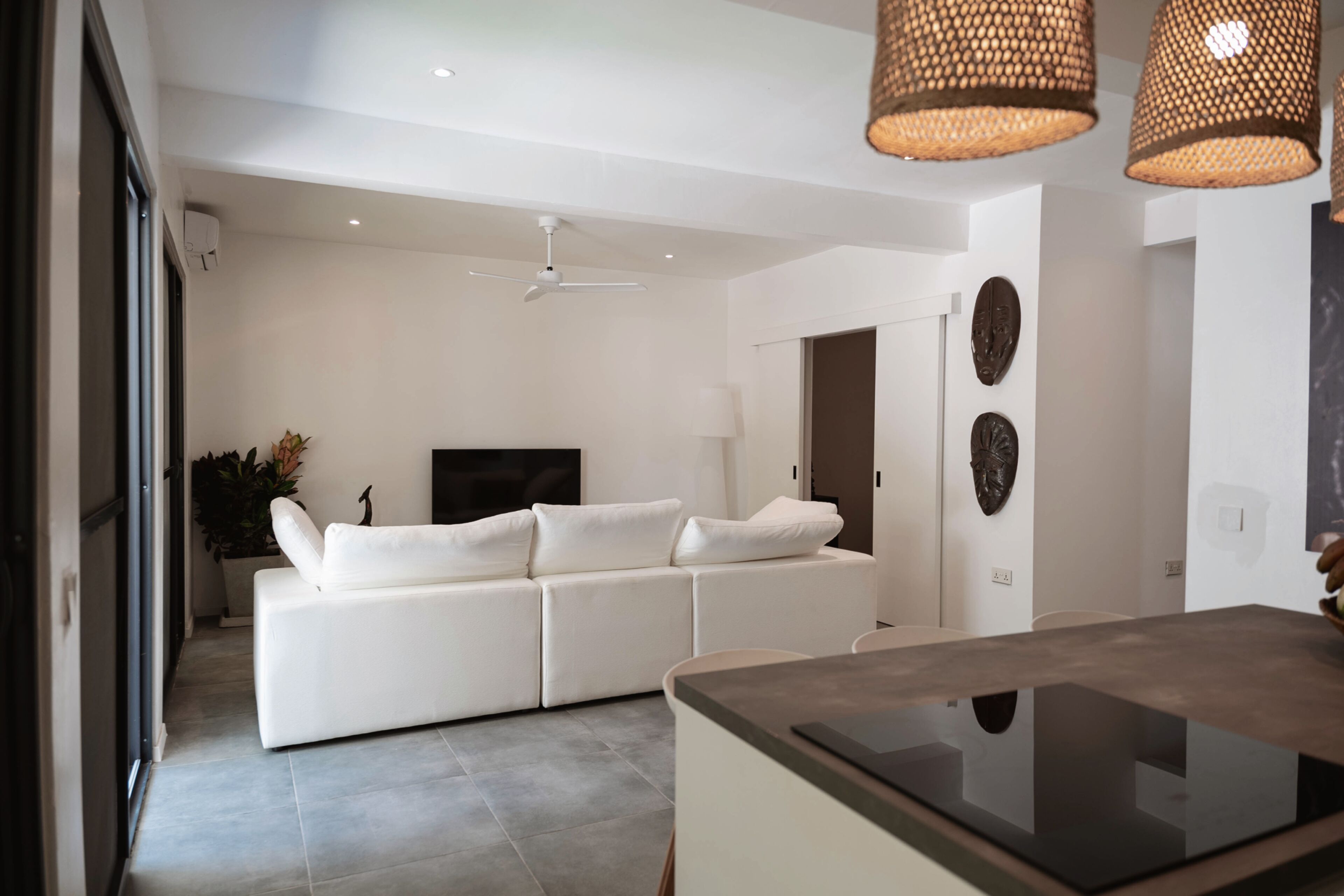 Deluxe Villa, Patio | In-room safe, desk, laptop workspace, iron/ironing board