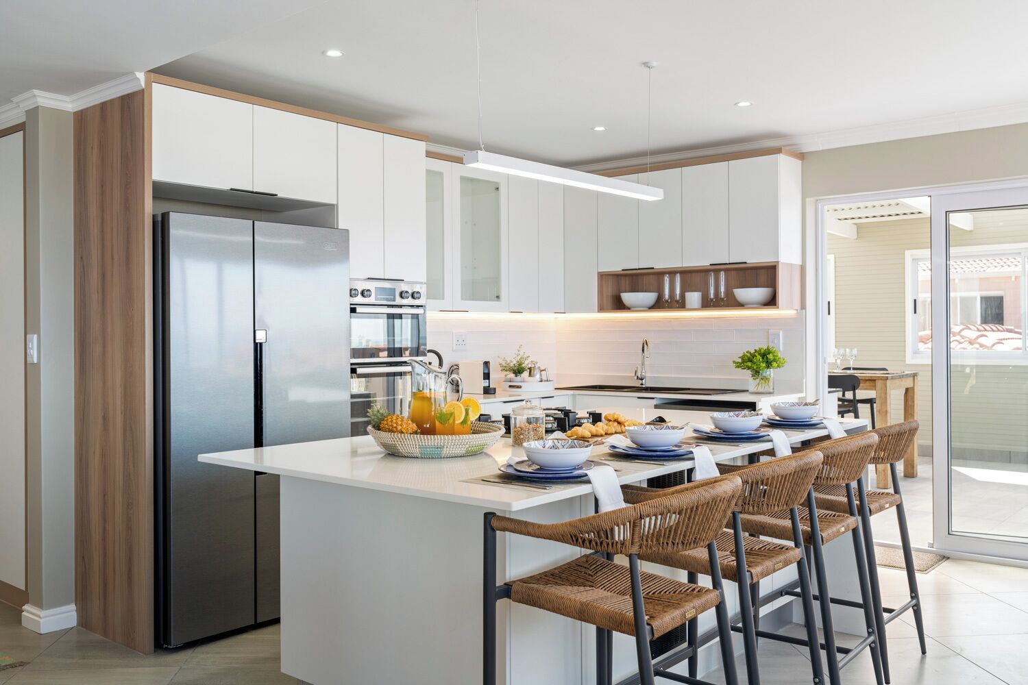 Premium Penthouse | Private kitchen | Full-sized fridge, microwave, oven, stovetop