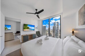 1 habitación, tabla de planchar con plancha, wifi y ropa de cama 