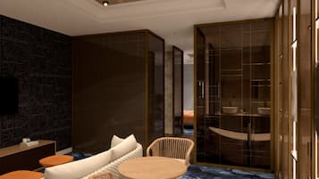 1 slaapkamer, een minibar, een kluis op de kamer, geluiddichte muren