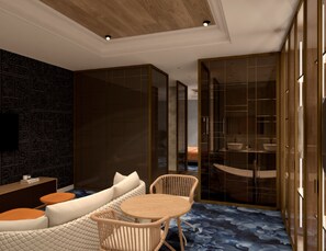 1 quarto, frigobar, cofres nos quartos, quartos à prova de som