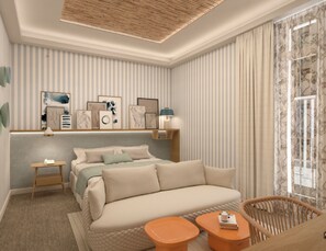 Minibar, caja fuerte, sistema de insonorización y wifi gratis