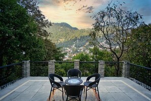 Outdoor banquet area