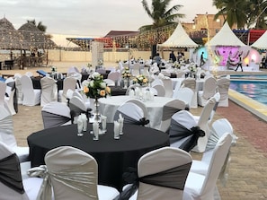 Área externa para casamento