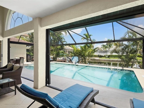 A heated pool