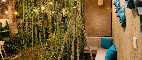 Deluxe Triple Room, Balcony, Garden View | Desk, laptop workspace, soundproofing, free WiFi
