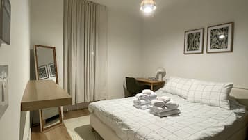 1 makuuhuone, silitysrauta/-lauta, Wi-Fi, vuodevaatteet