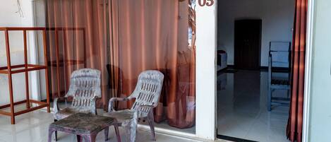 Family Room, Multiple Beds, Air conditioning, Sea View | Terrace/patio