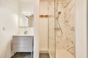Shower, hair dryer
