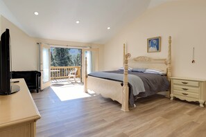 House (3 Bedrooms) | Interior - Game Room & Deck: Modern Frazier Park Home! (Pine Mountain Club)