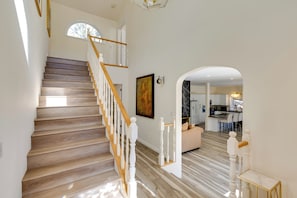 House (3 Bedrooms) | Interior - Game Room & Deck: Modern Frazier Park Home! (Pine Mountain Club)