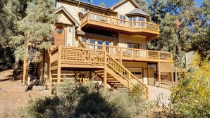House (3 Bedrooms) | Interior - Game Room & Deck: Modern Frazier Park Home! (Pine Mountain Club)