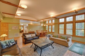 House (3 Bedrooms) | Front of property - Home w/ Game Room & Rumbling Bald Resort Perks! (Lake Lure)