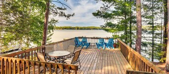 Lake Tomahawk Summer Oasis w/ Deck!