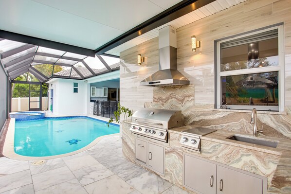 House (3 Bedrooms) | Front of property - Outdoor Oasis: Family-friendly Cape Coral Home (Cape Coral)