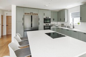Frigorífico, horno, placa de cocina y lavavajillas