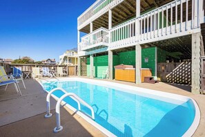 Pool - 1 min Walk to the Beach with Pool and Hot Tub! (Corolla)