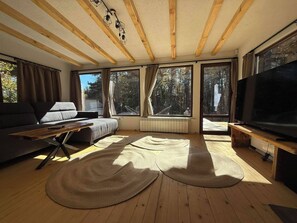 House, 3 Bedrooms, Patio, Garden View | Living area - Villa Yarema Mountain Relax With Hot Jacuzzi & Sauna (Samokov)