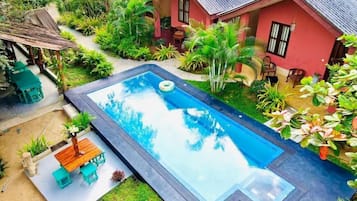 Deluxe Villa, 1 Bedroom, Private Bathroom, Pool View | Bathroom | Towels, soap, shampoo, toilet paper