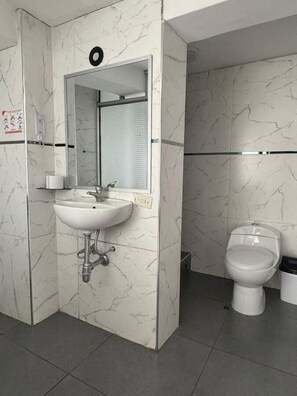 淋浴设施、吹风机、毛巾、肥皂