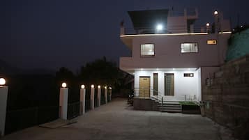 Front of property – evening/night