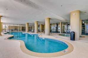 Indoor pool, a heated pool