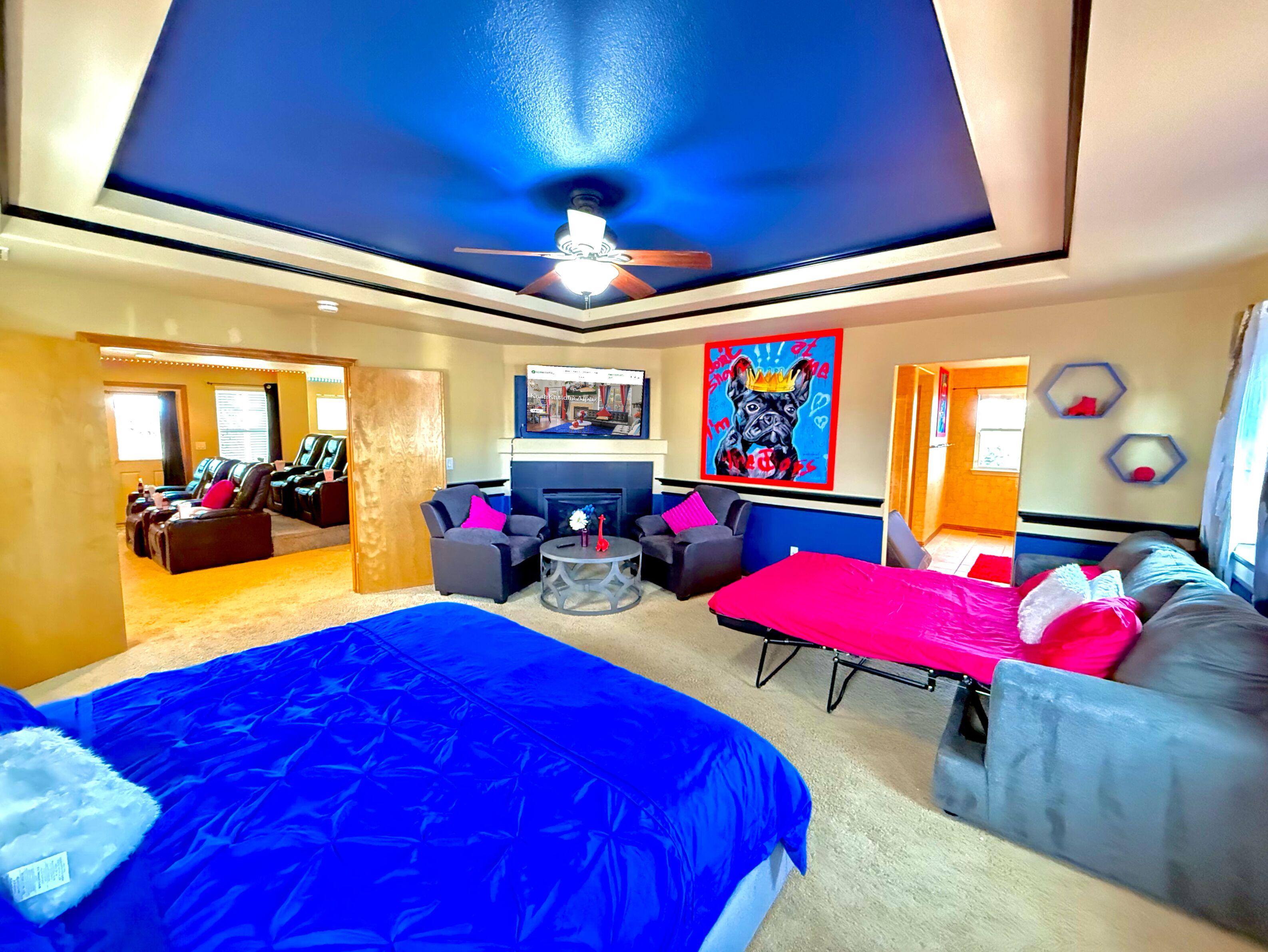 6 soverom, skrivebord, strykejern/-brett og wi-fi (inkludert)