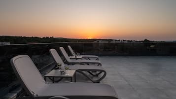 Departamento de lujo, para no fumadores, vista al mar | Terraza o patio