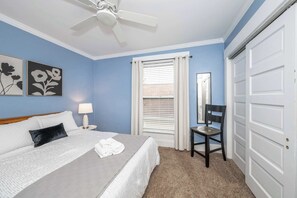 3 bedrooms, iron/ironing board, travel cot, WiFi