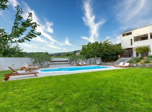 Villa (Five Bedroom Villa) | Exterior - Serene Rural Villa With Pool, Sun Deck, and Children's Play Area (Omis)