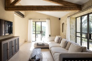 Deluxe-Villa, mit Bad, Gartenblick | Lounge