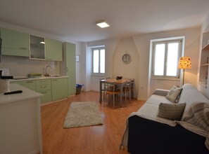 Apartment (One Bedroom Apartment with Sea View) | Private kitchen | Fridge