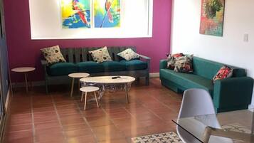 Family Apartment, Patio, Mountain View | Living area