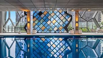 Indoor pool, a heated pool