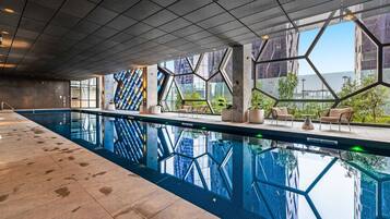Indoor pool, a heated pool