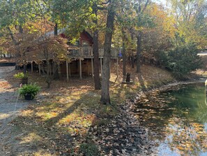 Property grounds - 3 Crosslake ROMANTIC Log Cabin in the woods. Hot Tub & Wood Burning Fire Place. (Afton)