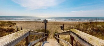 Kure Cottage-Feel the uniqueness of this classic oceanfront Beach Cottage Vacation Rental in Kure Beach.