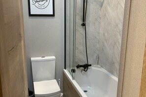 Séchoir à cheveux, savon, papier de toilette