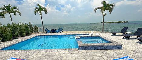 A heated pool