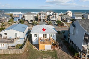 Exterior - Water view house Topsail beach with Golf cart (Holly Ridge)