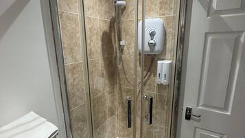 Classic Double or Twin Room, Garden View | Bathroom | Shower, hair dryer, towels, soap