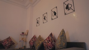 Interior - Cozy 2-bedroom apartment in vibrant Marrakech with AC, WiFi (Marrakech)