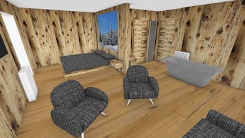 Habitación doble junior | Caja de seguridad en la habitación, escritorio y wifi gratis