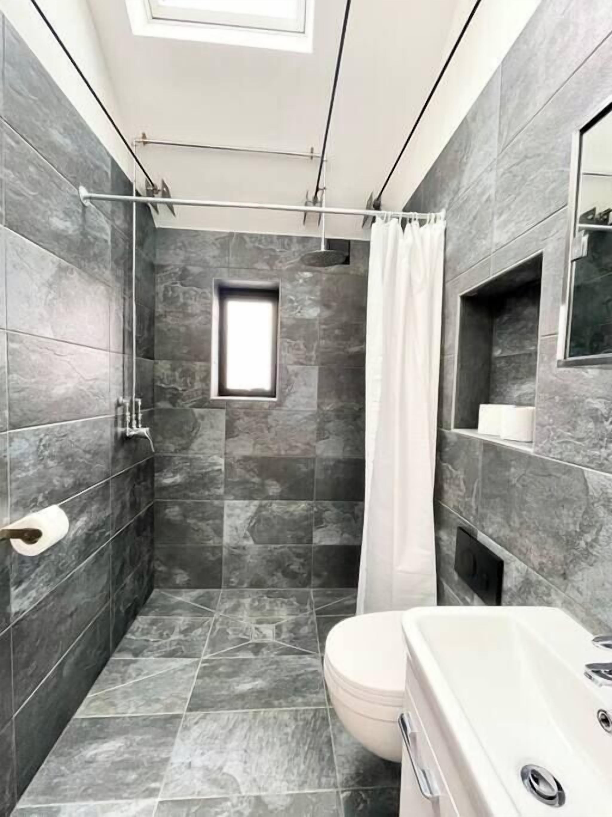 Hair dryer, towels